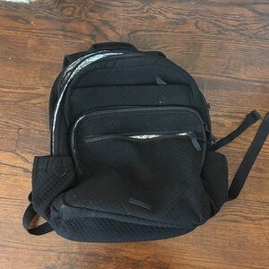 Black Quilted Vera Bradley Backpack
